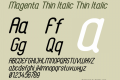 Magenta Thin Italic