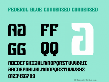 Federal Blue Condensed