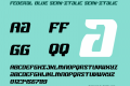 Federal Blue Semi-Italic