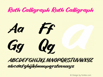 Ruth Calligraph