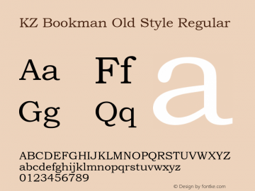 KZ Bookman Old Style