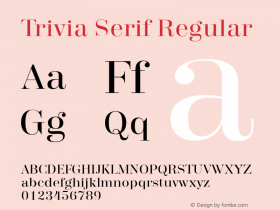 Trivia Serif