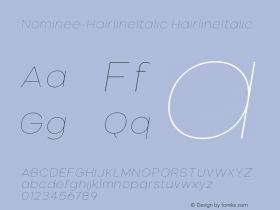 Nominee-HairlineItalic