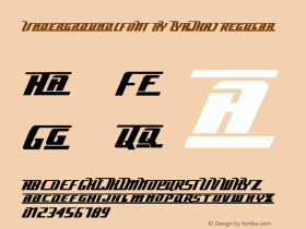 Underground(FONT BY LYAJKA)