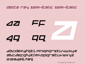 Delta Ray Semi-Italic