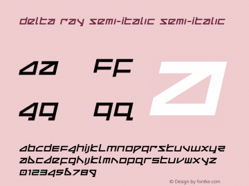 Delta Ray Semi-Italic