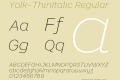 Yolk-ThinItalic