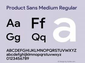 Product Sans Medium