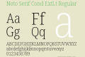 Noto Serif Cond ExtLt