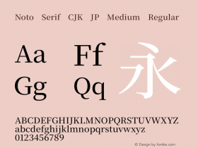 Noto Serif CJK JP Medium