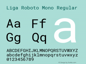 Liga Roboto Mono