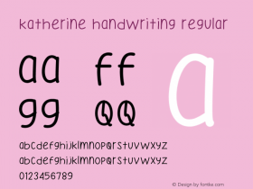 Katherine Handwriting