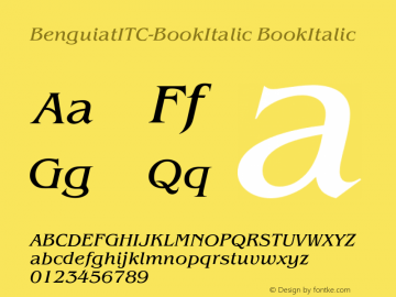 BenguiatITC-BookItalic