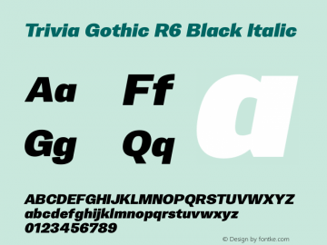 Trivia Gothic R6