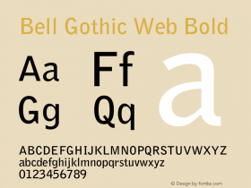 Bell Gothic Web