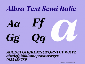 Albra Text