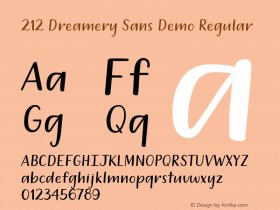 212 Dreamery Sans Demo