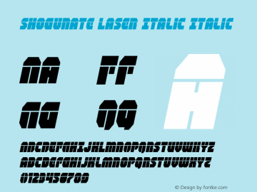 Shogunate Laser Italic