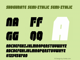 Shogunate Semi-Italic