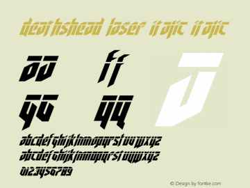 Deathshead Laser Italic