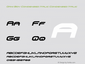 Omni Boy Condensed Italic