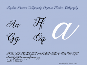 Anjelina Modern Calligraphy