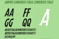 Ampire Condensed Italic