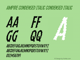 Ampire Condensed Italic