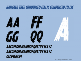 Hanging Tree Condensed Italic