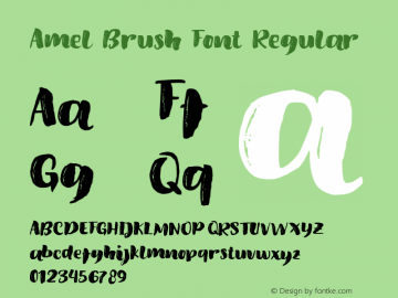 Amel Brush Font