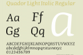 Quador Light Italic