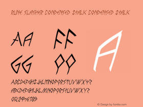 Rune Slasher Condensed Italic