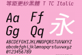 等距更紗黑體 T TC