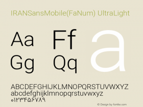 IRANSansMobile(FaNum)