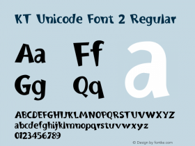 KT Unicode Font 2