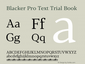 Blacker Pro Text Trial