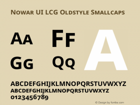 Nowar UI LCG Oldstyle Smallcaps