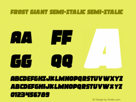 Frost Giant Semi-Italic