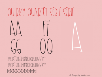 Quirky Quartet Serif