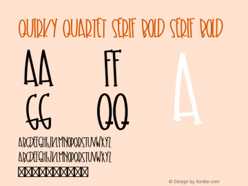 Quirky Quartet Serif Bold