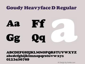 Goudy Heavyface D