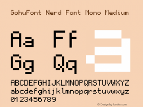 GohuFont Nerd Font Mono