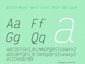 VictorMono Nerd Font