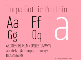 Corpa Gothic Pro