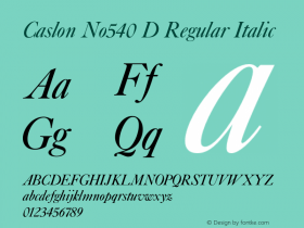 Caslon No540 D