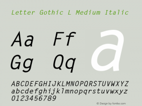 Letter Gothic L