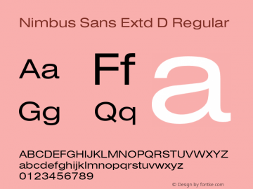 Nimbus Sans Extd D