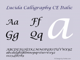 Lucida Calligraphy CE