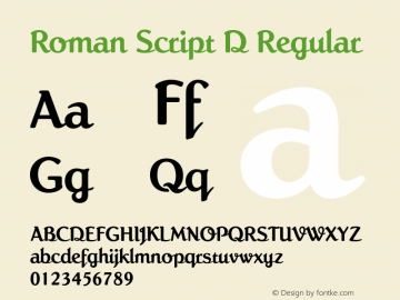 Roman Script D