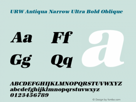 URW Antiqua Narrow